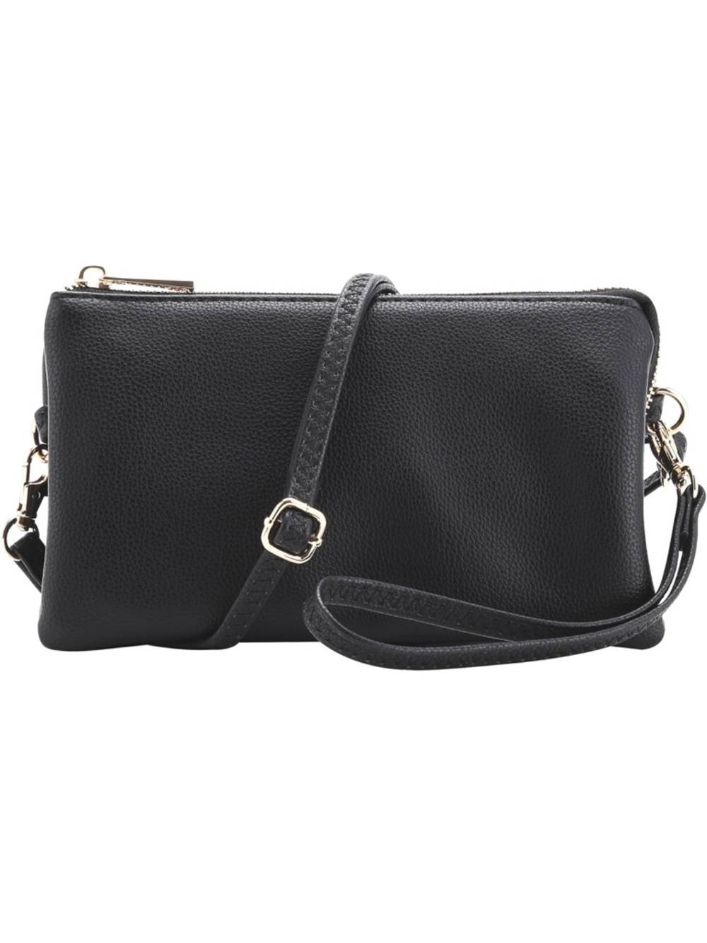 B BRENTANO Vegan Leather Multi-Pocket Crossbody Purse/Clutch with Card Slots NWT